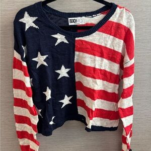 Beach Riot Stars and Stripes Sweater - Navy, White, and Red
